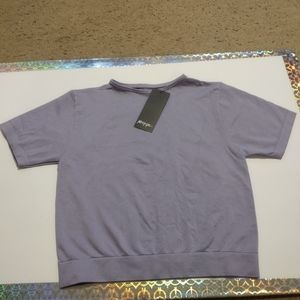 Nasty Gal Short Sleeve Seamless Crew Neck Top